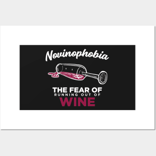 Novinophobia - The Fear of Running Out of Wine - Funny Graphic Posters and Art